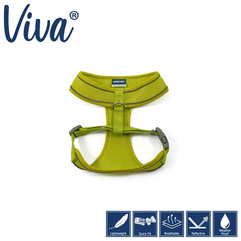 Ancol Viva Comfort Mesh Harness Lime-1
