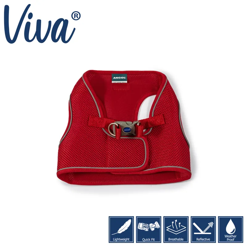 Ancol Viva Step-In Comfort Harness Red-1