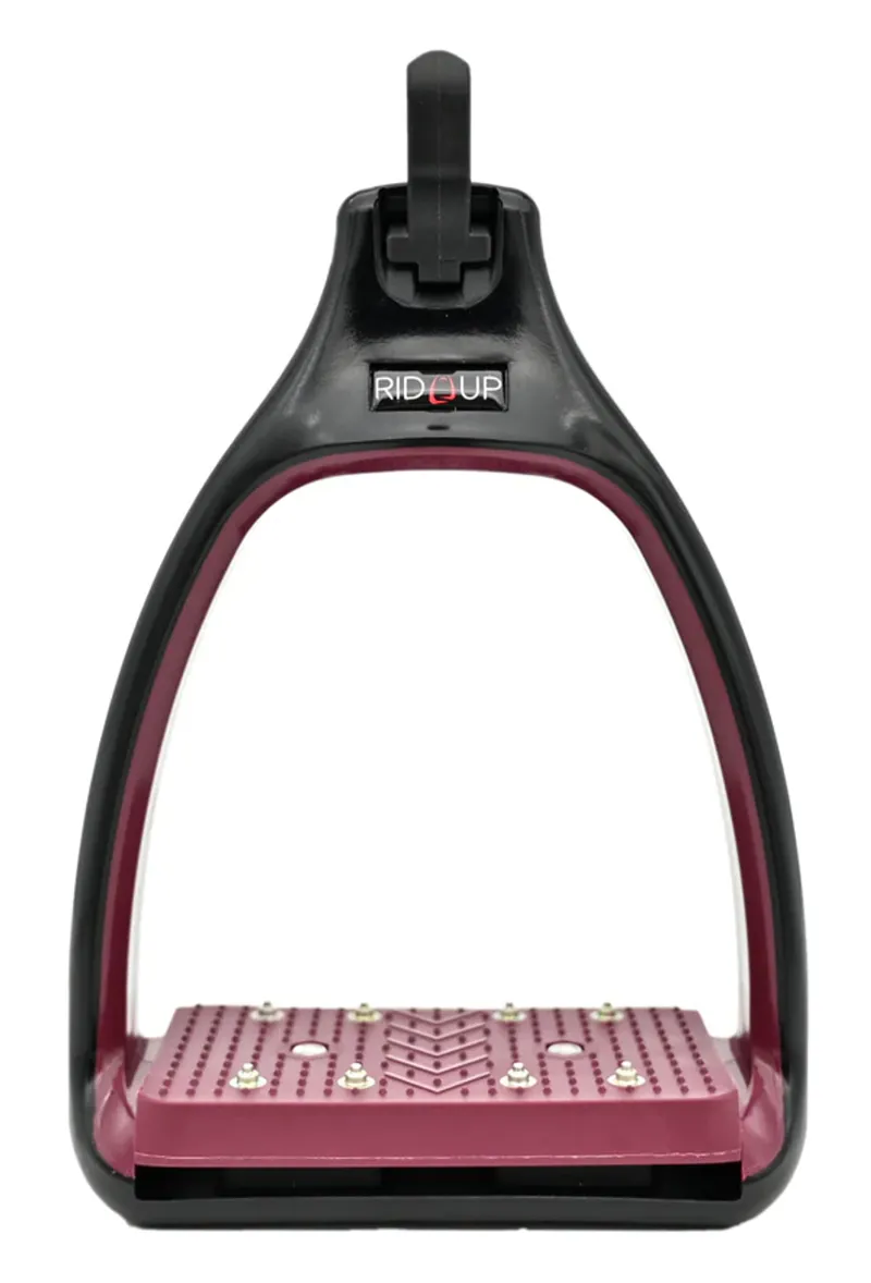 RID'UP Plus Safety Stirrups in Plum