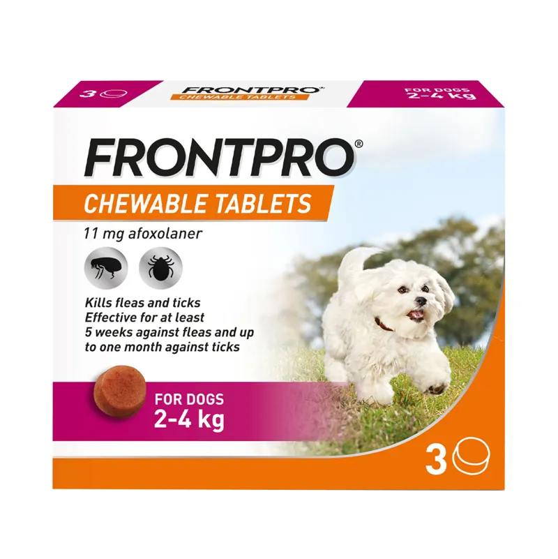 Frontline FrontPro Chewable Tablets for Dogs 2-4kg