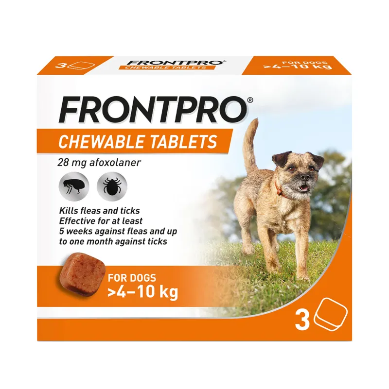 Frontline FrontPro Chewable Tablets for Dogs 4-10kg