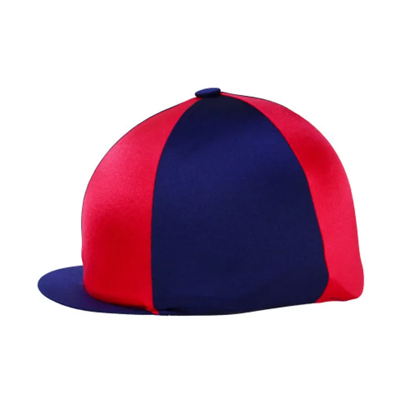 Hy Equestrian Two Tone Hat Cover - Navy/Red one size