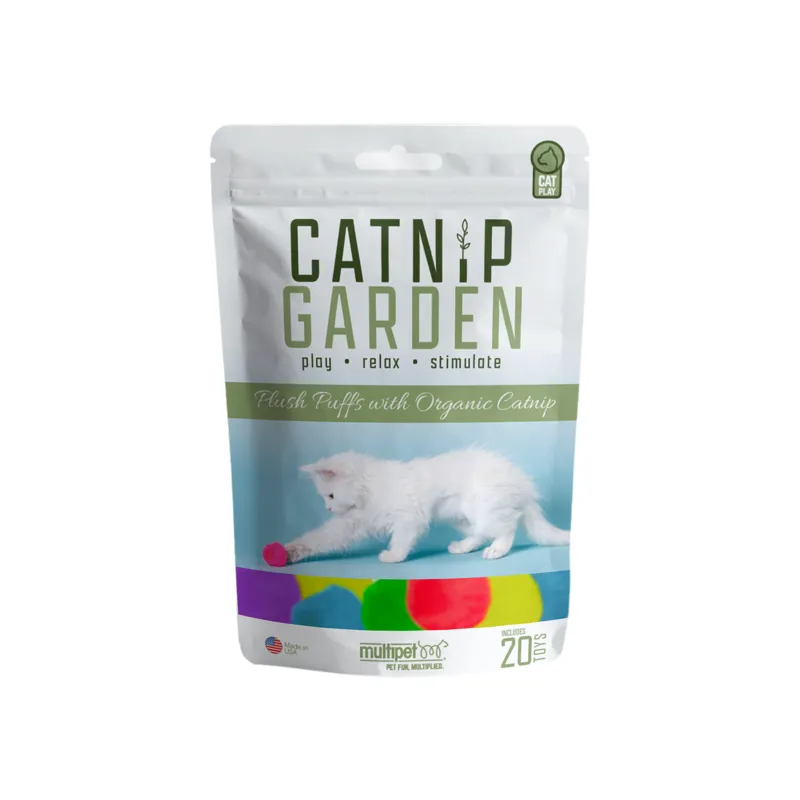 Happy Pet Catnip Garden Organic Catnip Puffs 20pk