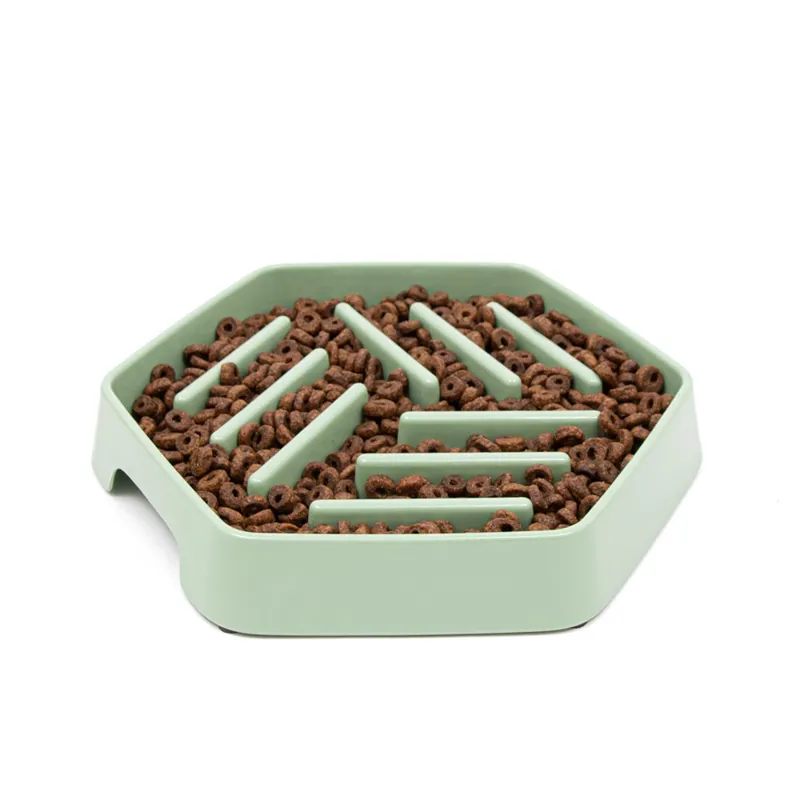 Great and Small Slow Down Hexagon Bowl Sage Green