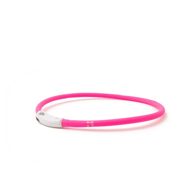 Great and Small Glow LED Rechargeable Collar Pink