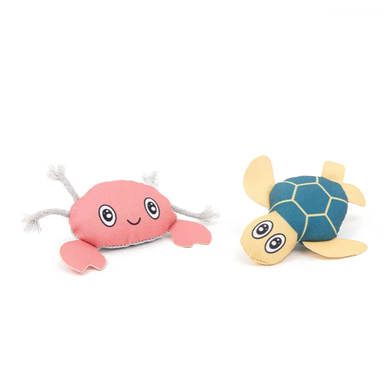 Great and Small Oddity Ocean Turtle and Crab