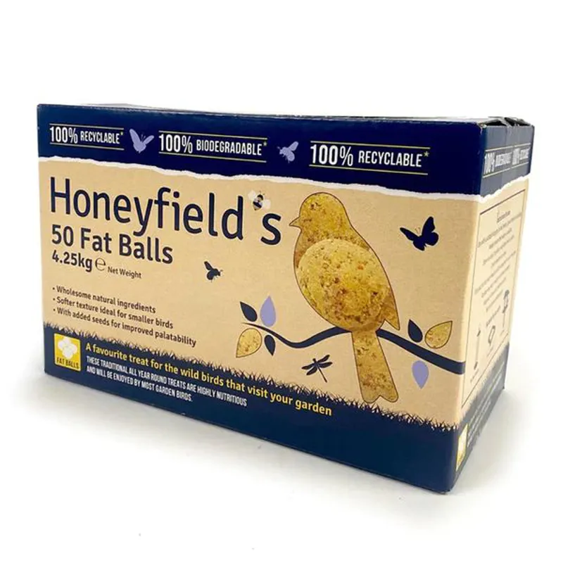 Honeyfields 50 High Energy Fat Ball Box