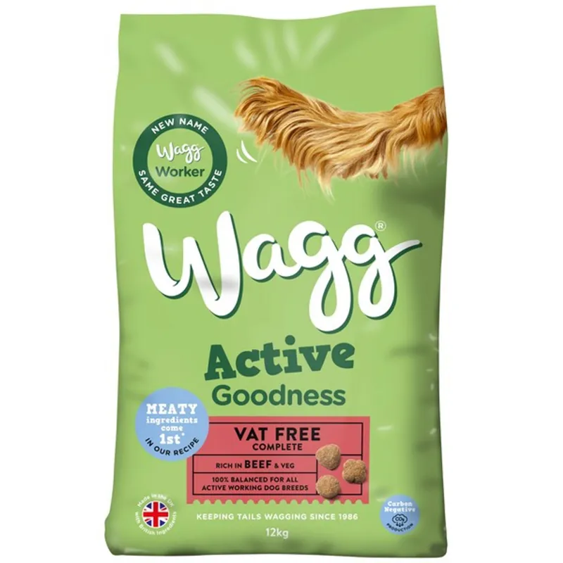 Wagg Active Goodness Beef and Veg 12kg