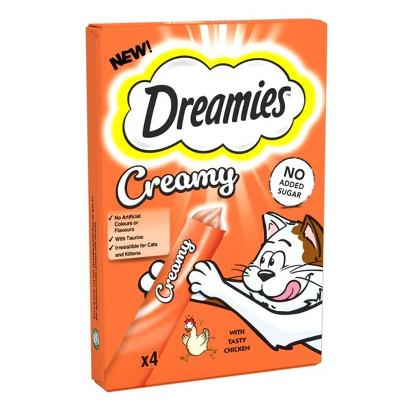 Dreamies Creamy Treats Chicken 40g-1