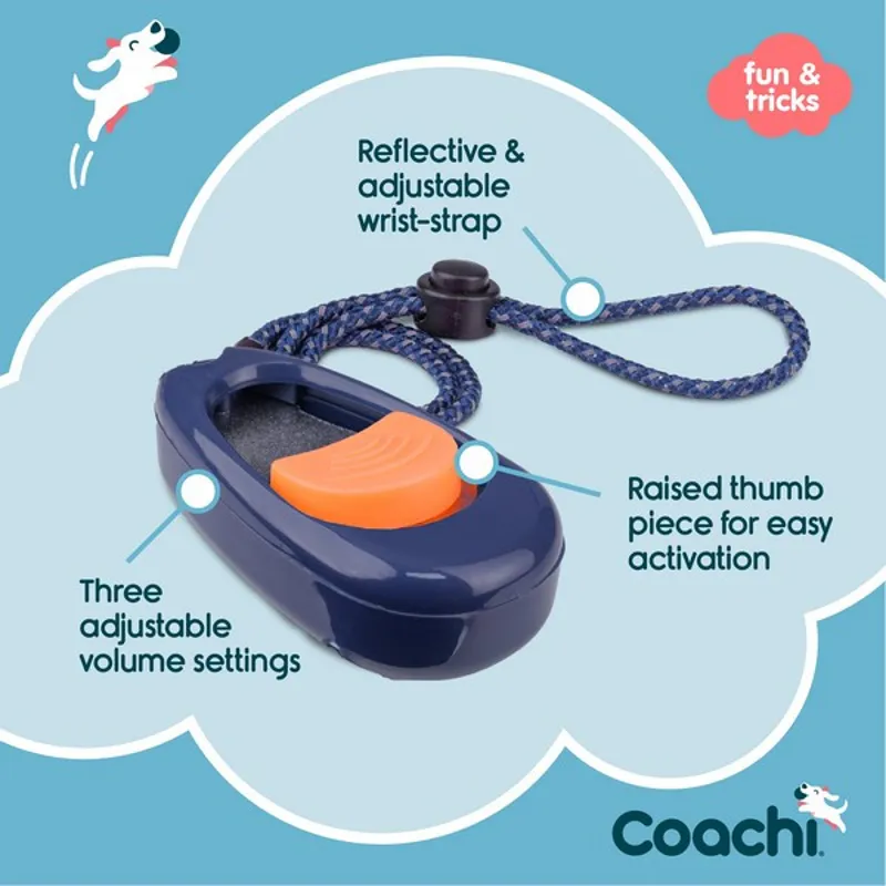 CoA Coachi Multi-Clicker Navy/Coral Button-2
