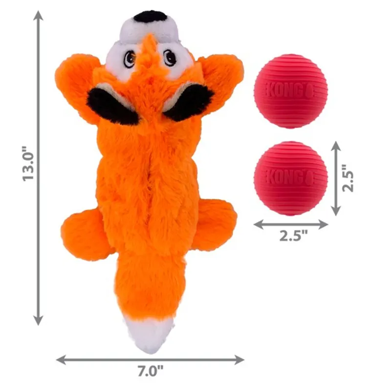 KONG Cozie Pocketz Fox Medium-2