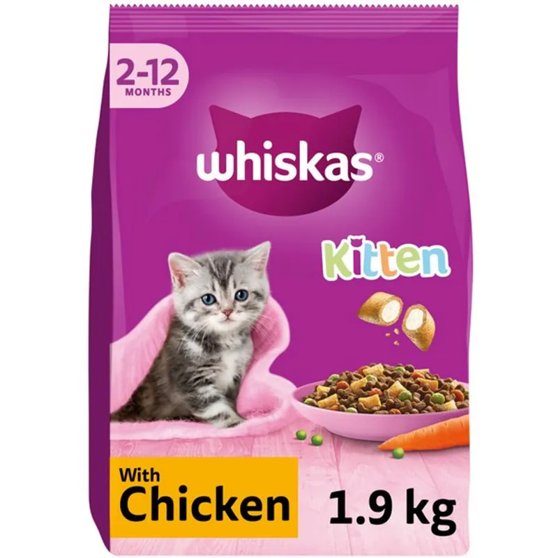 Whiskas 2-12 Month Kitten Complete Chicken 1.9kg