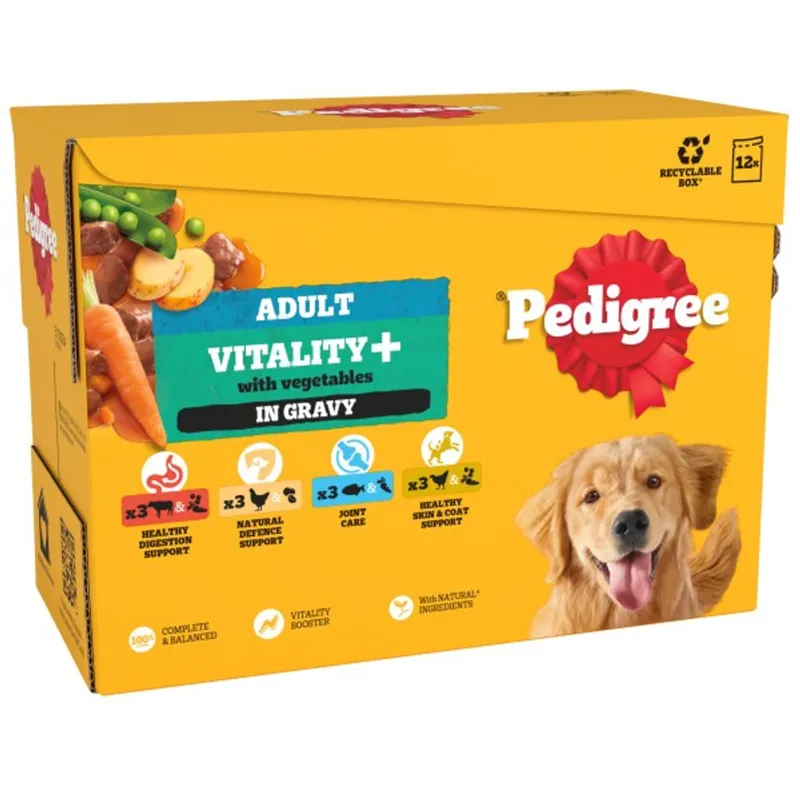 Pedigree Pouch Mixed Selection in Gravy 12x85g Beef Chicken Fish Poultry