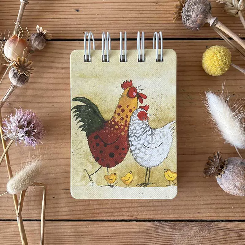 Alex Clark Rodney and Rose Small Spiral Notepad