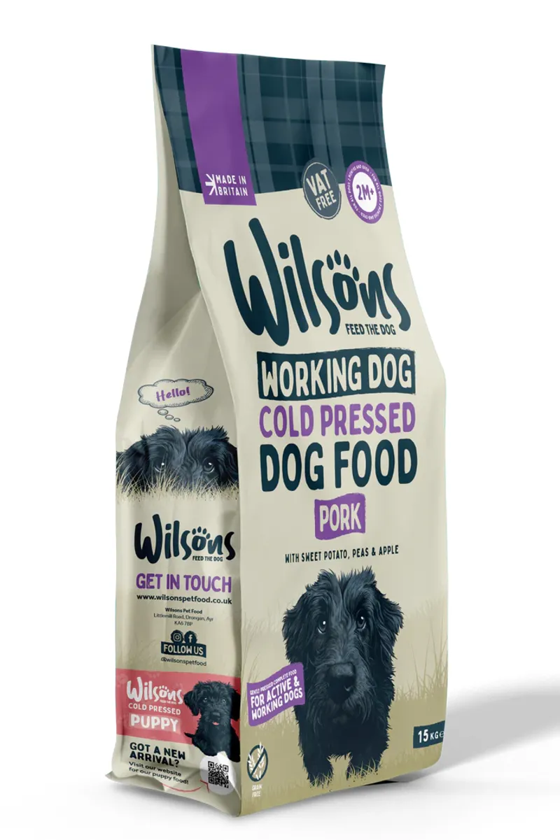 Wilsons Working Cold Pressed Pork 15kg-4