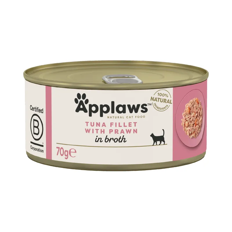 Applaws Cat Can Tuna and Prawn in Broth 70g