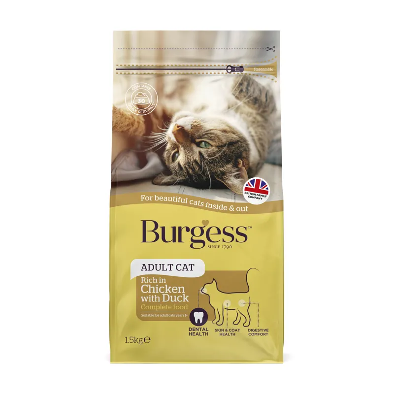 Burgess Adult Cat Chicken and Duck