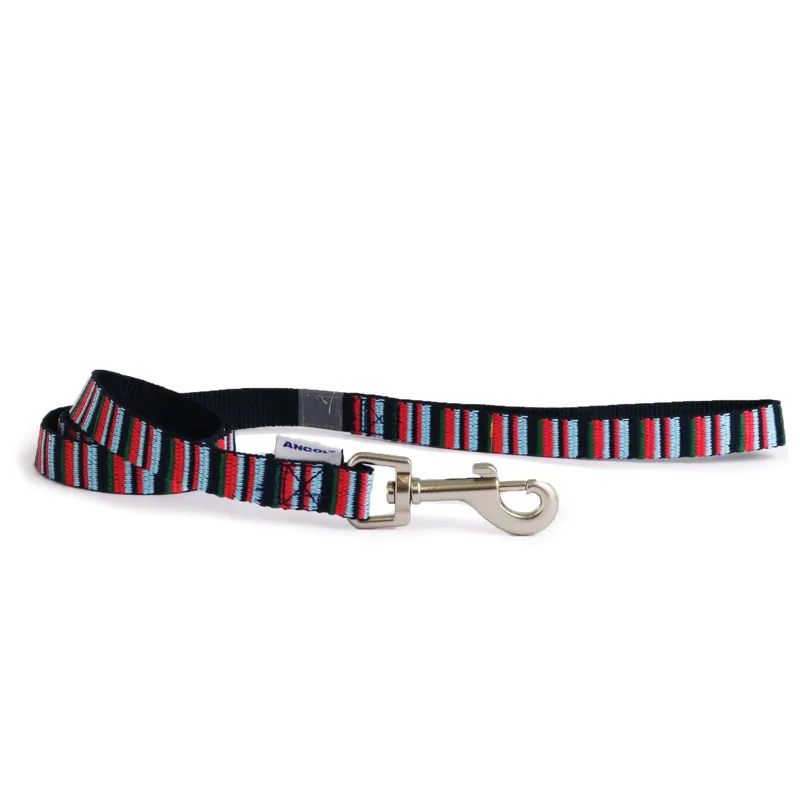 Ancol Made From Candy Stripe Snap Lead Navy 100cmx1.9cm