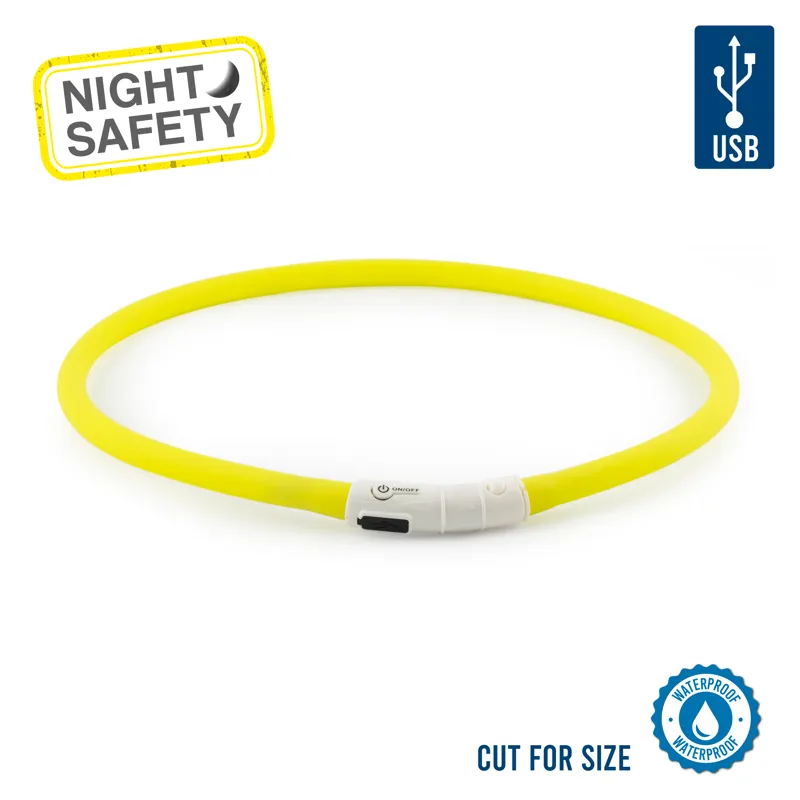 Ancol Flashing USB Band Yellow