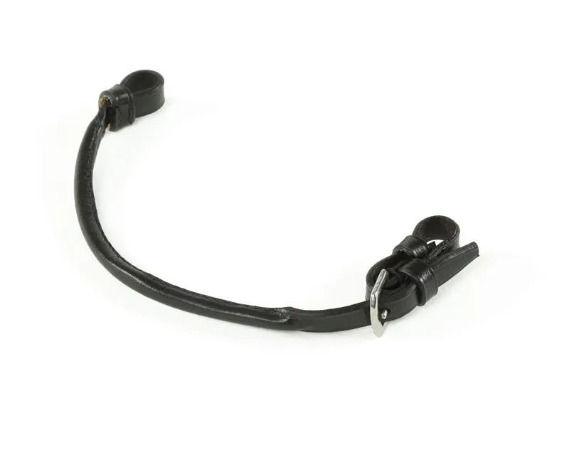 Velociti GARA Rolled Leather Lip Strap BLACK 28cm