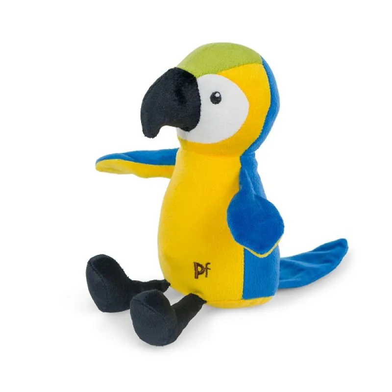 PetFace Planet Percy Parrot Plush Dog Toy