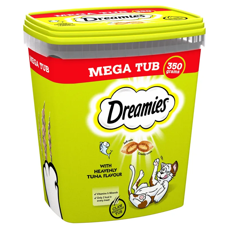 Dreamies Mega Tub with Heavenly Tuna 350g