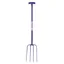 Red Gorilla 4 Prong Manure Fork T-Handle Purple