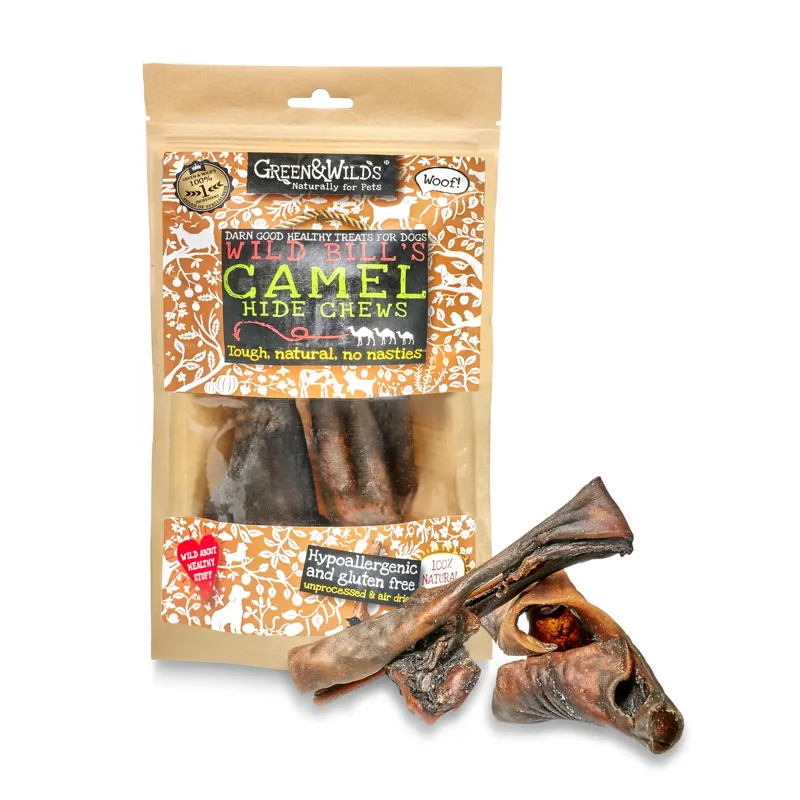 Green and Wilds Wild Bills Camel Hide Chews 100g