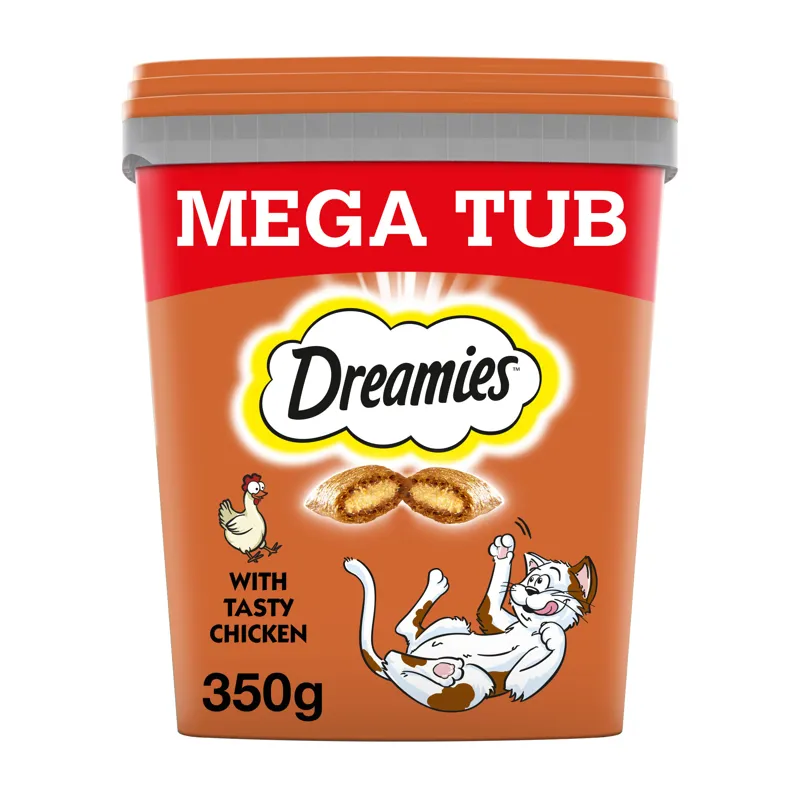 Dreamies Mega Tub with Tasty Chicken 350g