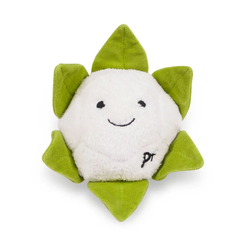 Petface Greenfingers Fluffy Callie Cauliflower Plush Dog Toy