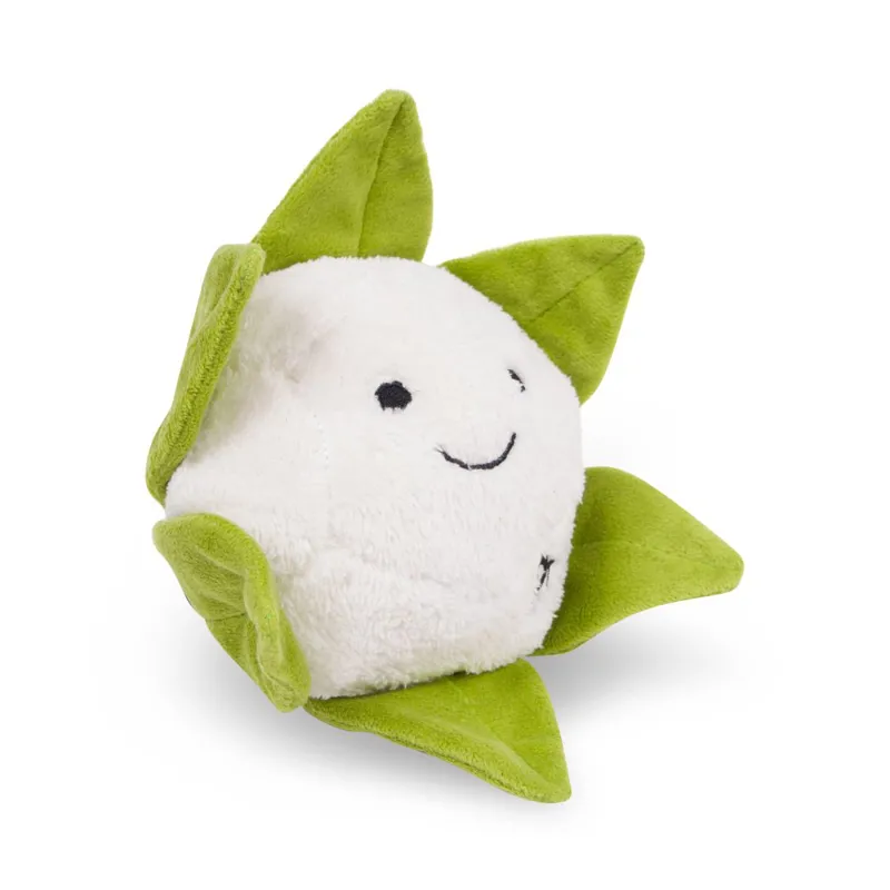 Petface Greenfingers Fluffy Callie Cauliflower Plush Dog Toy-2