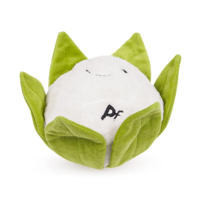 Petface Greenfingers Fluffy Callie Cauliflower Plush Dog Toy-3