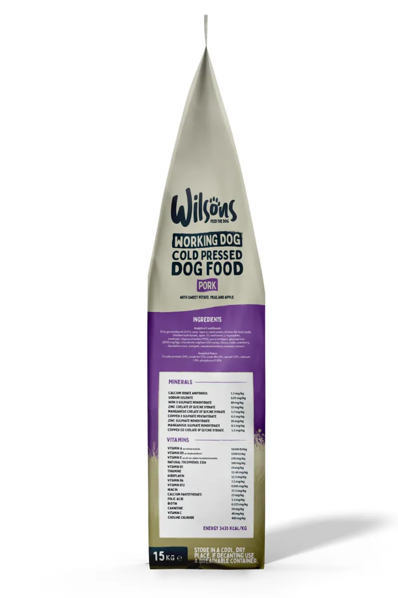 Wilsons Working Cold Pressed Pork 15kg-2