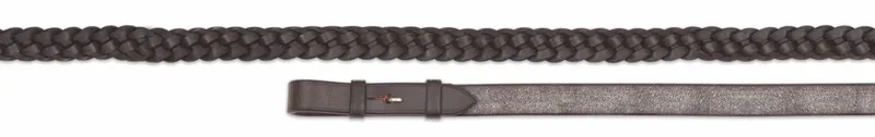Velociti GARA Plaited Leather Reins HAVANA