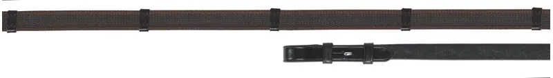 Velociti GARA Continental Rubber Grip Reins HAVANA/HAVANA