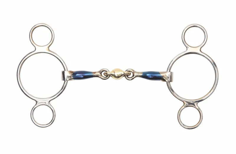 Two Ring Gag With Lozenge BLUE SWEET IRON
