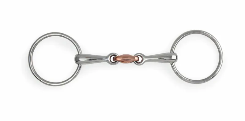 Loose Ring Copper Lozenge Snaffle STAINLESS STEEL