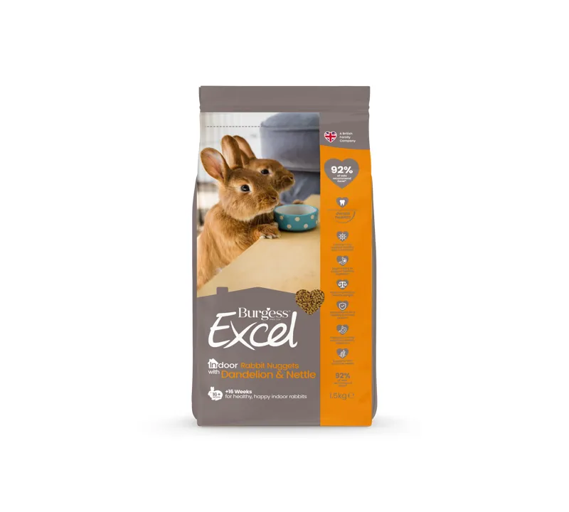 Burgess Excel Rabbit Indoor Adult With Dandelion