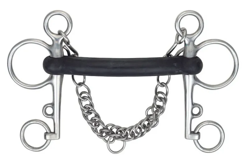 Hard Rubber Mouth Pelham BLACK RUBBER