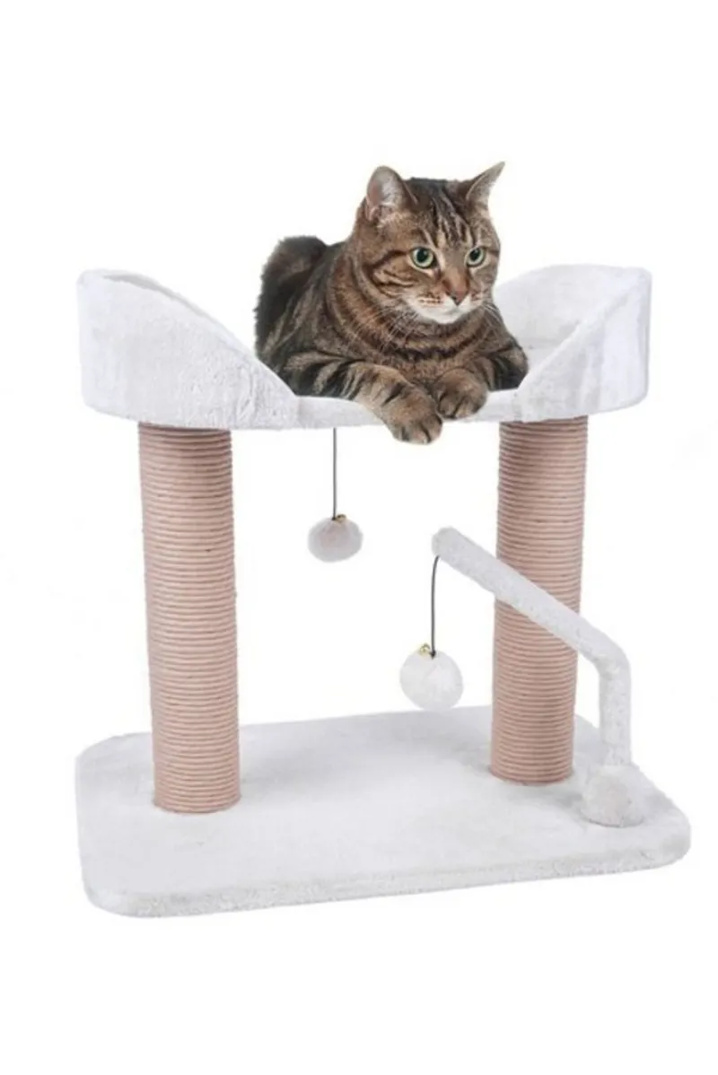 PetFace Two Tier Cat Playstation Cream