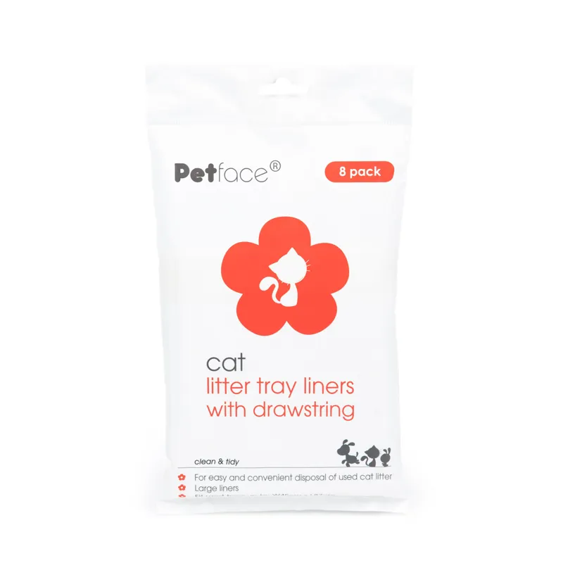 PetFace Drawstring Litter Tray Liners Large 8pk