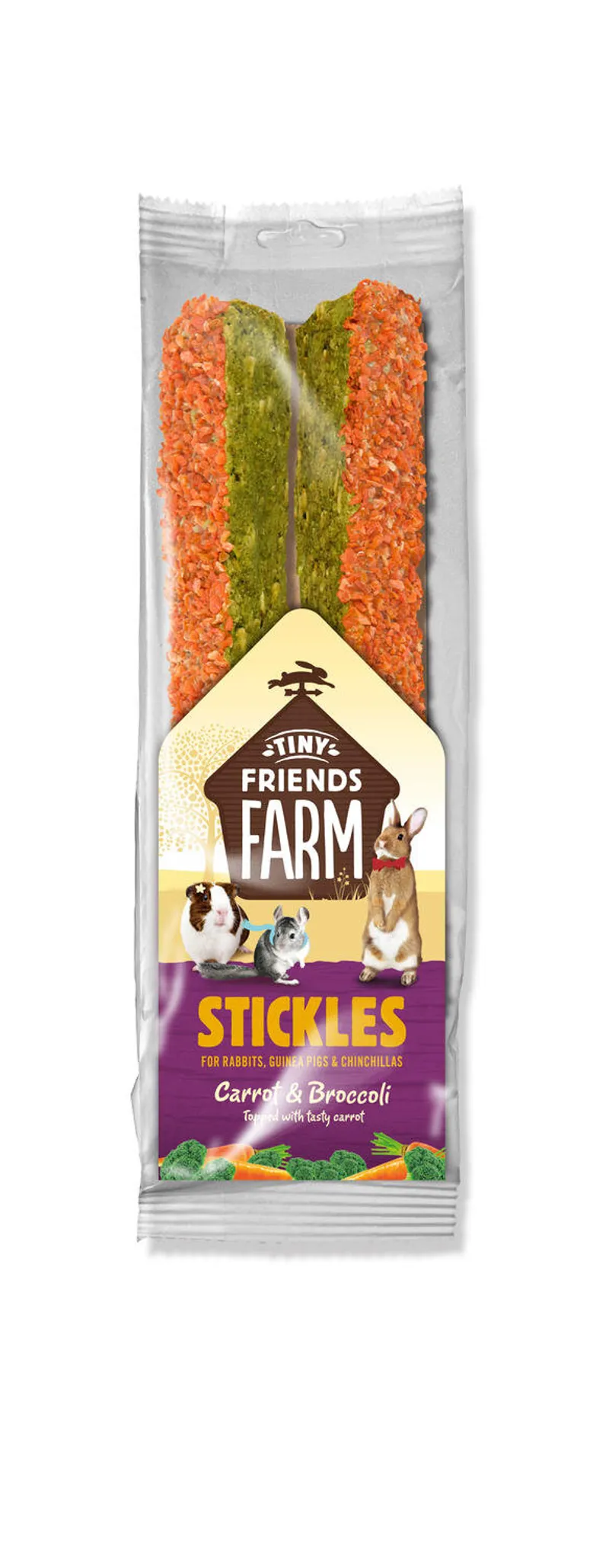 Tiny Friends Farm Carrot and Broccoli Stickle 100g