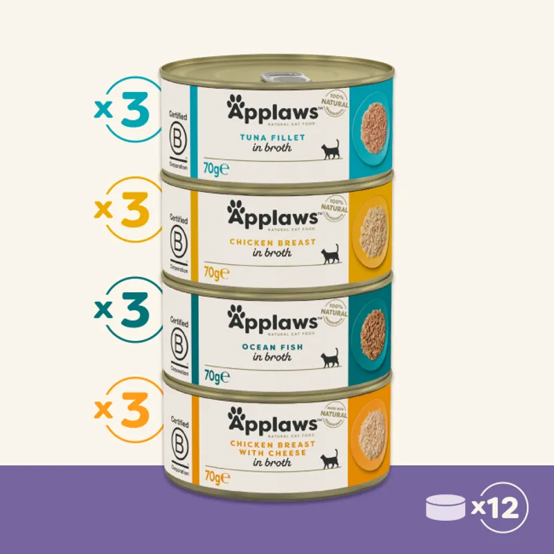 Applaws Cat Can Supreme Selection in Broth 12x70g-1
