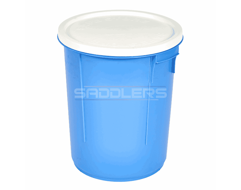 Saddlers 28 Litre Pet Feed Container and Lid Blue