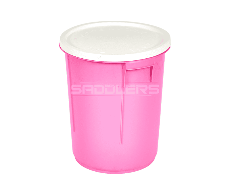 Saddlers 28 Litre Pet Feed Container and Lid Pink