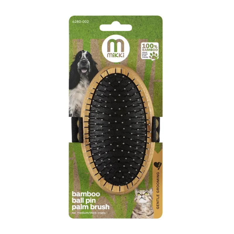 Mikki Bamboo Ball Pin Palm Brush