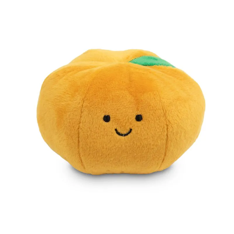 PetFace Foodie Faces Saski Satsuma Plush Dog Toy
