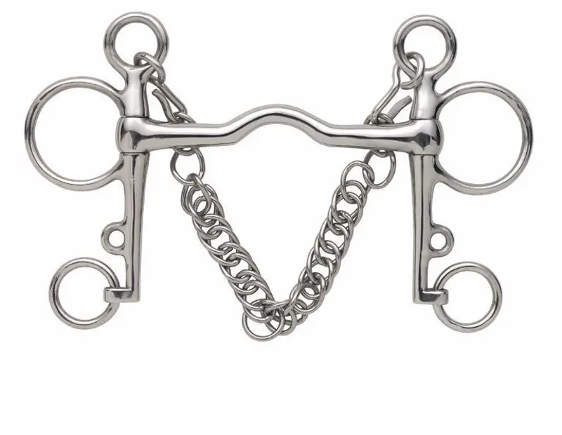 Medium Port Mouth Pelham STAINLESS STEEL