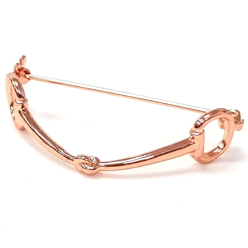 Equitech Snaffle Stock Pin in Rose Gold