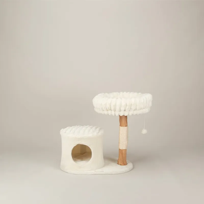 Scruffs Himalayas Cat Scratching Tree Cream